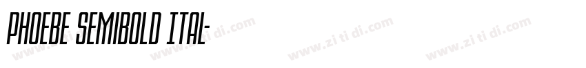 Phoebe SemiBold Ital字体转换